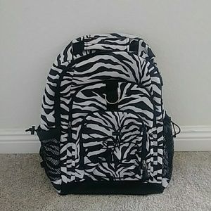 Pottery Barn Teen zebra print backpack